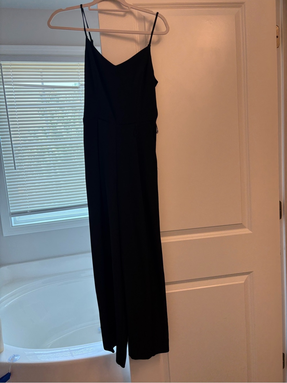 Nine West Black Spaghetti-Strap Jumpsuit